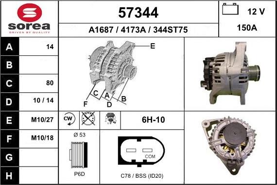 EAI 57344 - Alternator www.molydon.hr