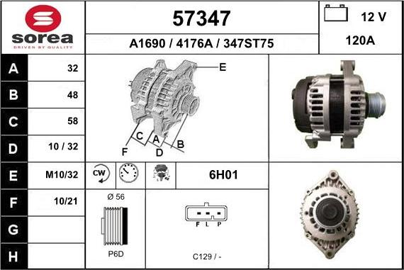 EAI 57347 - Alternator www.molydon.hr