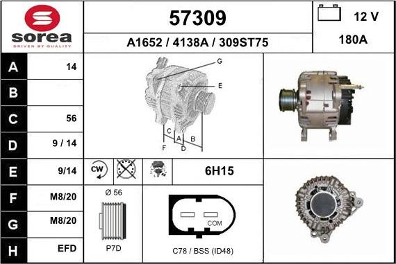 EAI 57309 - Alternator www.molydon.hr