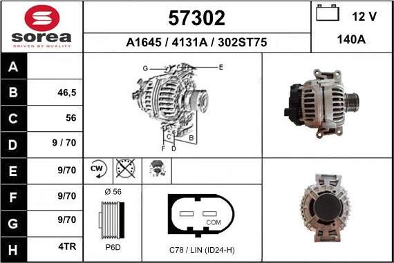 EAI 57302 - Alternator www.molydon.hr