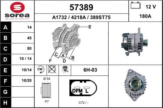 EAI 57389 - Alternator www.molydon.hr