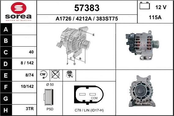 EAI 57383 - Alternator www.molydon.hr