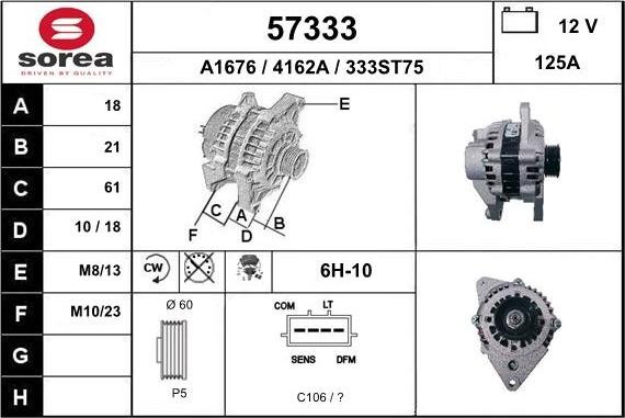 EAI 57333 - Alternator www.molydon.hr