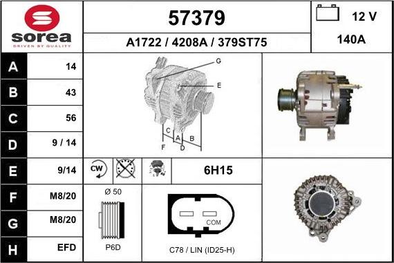 EAI 57379 - Alternator www.molydon.hr