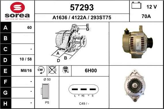 EAI 57293 - Alternator www.molydon.hr