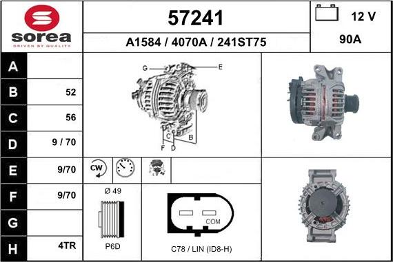 EAI 57241 - Alternator www.molydon.hr