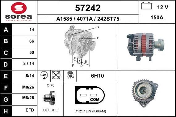 EAI 57242 - Alternator www.molydon.hr