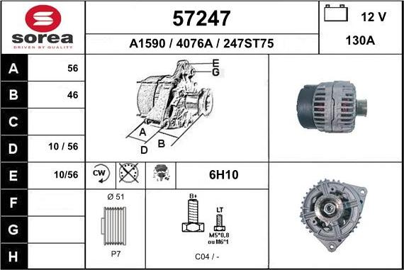 EAI 57247 - Alternator www.molydon.hr