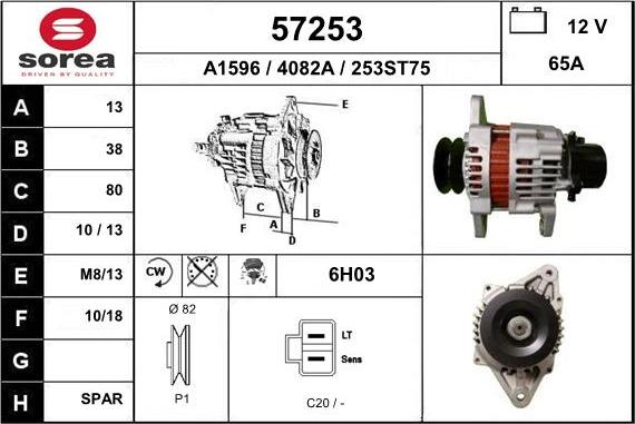 EAI 57253 - Alternator www.molydon.hr