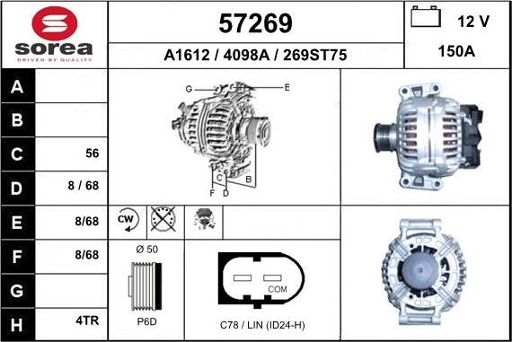 EAI 57269 - Alternator www.molydon.hr