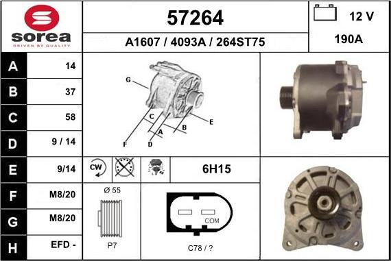 EAI 57264 - Alternator www.molydon.hr