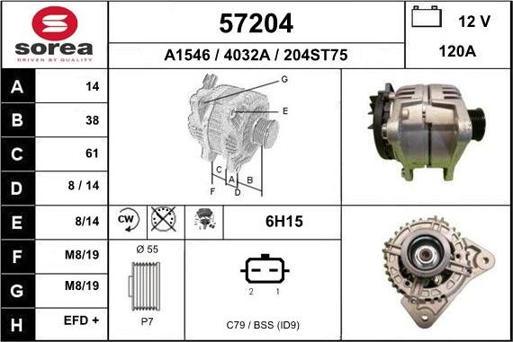 EAI 57204 - Alternator www.molydon.hr