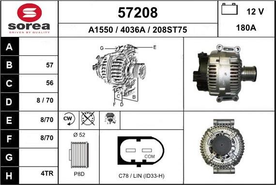 EAI 57208 - Alternator www.molydon.hr