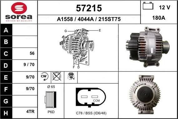 EAI 57215 - Alternator www.molydon.hr