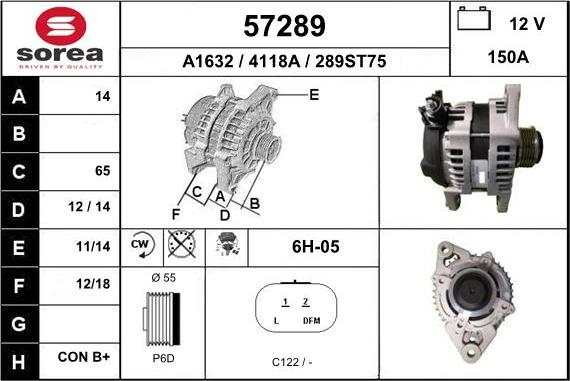 EAI 57289 - Alternator www.molydon.hr