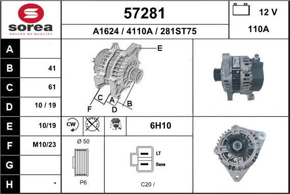 EAI 57281 - Alternator www.molydon.hr