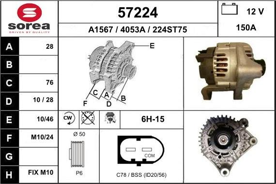 EAI 57224 - Alternator www.molydon.hr