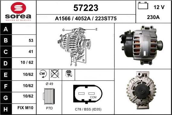 EAI 57223 - Alternator www.molydon.hr