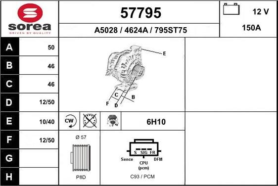 EAI 57795 - Alternator www.molydon.hr