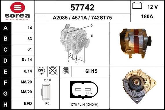 EAI 57742 - Alternator www.molydon.hr