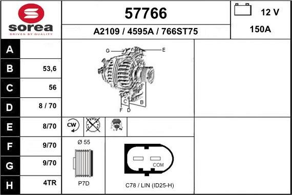 EAI 57766 - Alternator www.molydon.hr