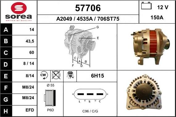 EAI 57706 - Alternator www.molydon.hr