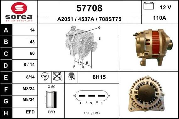 EAI 57708 - Alternator www.molydon.hr