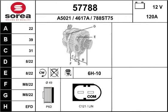 EAI 57788 - Alternator www.molydon.hr