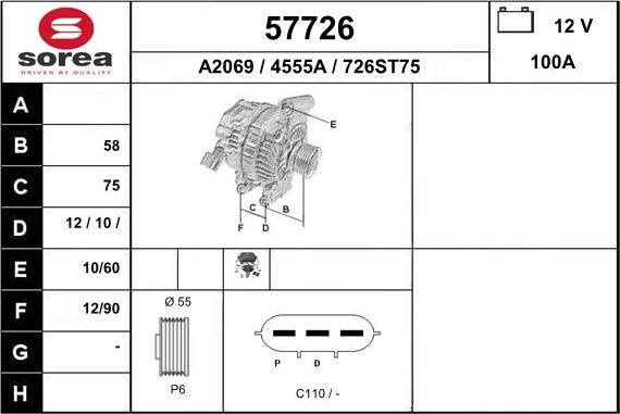 EAI 57726 - Alternator www.molydon.hr