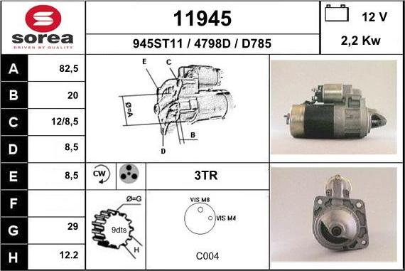 EAI 11945 - Starter www.molydon.hr