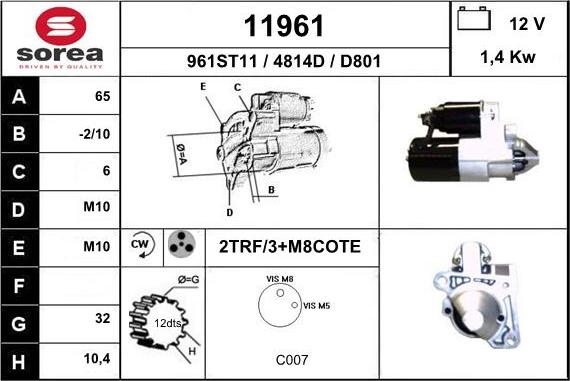 EAI 11961 - Starter www.molydon.hr