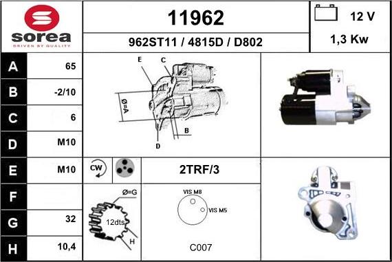 EAI 11962 - Starter www.molydon.hr