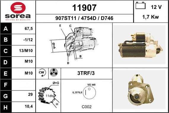 EAI 11907 - Starter www.molydon.hr