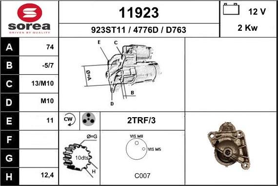 EAI 11923 - Starter www.molydon.hr