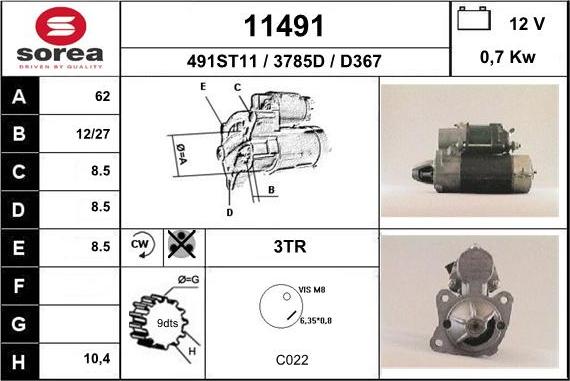 EAI 11491 - Starter www.molydon.hr