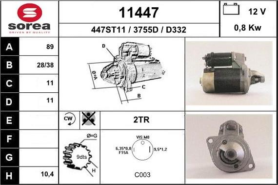 EAI 11447 - Starter www.molydon.hr