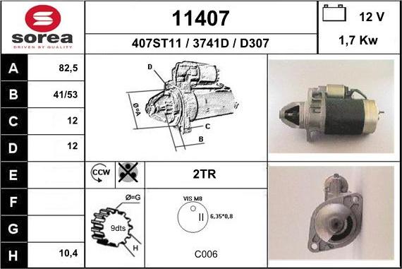 EAI 11407 - Starter www.molydon.hr