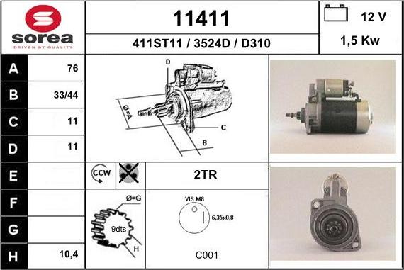 EAI 11411 - Starter www.molydon.hr