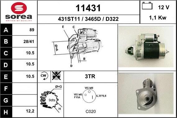 EAI 11431 - Starter www.molydon.hr