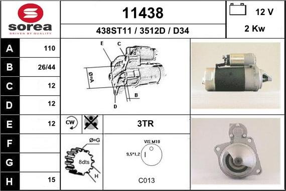 EAI 11438 - Starter www.molydon.hr