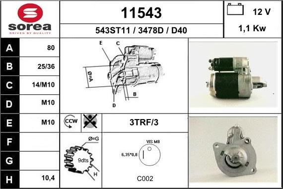 EAI 11543 - Starter www.molydon.hr