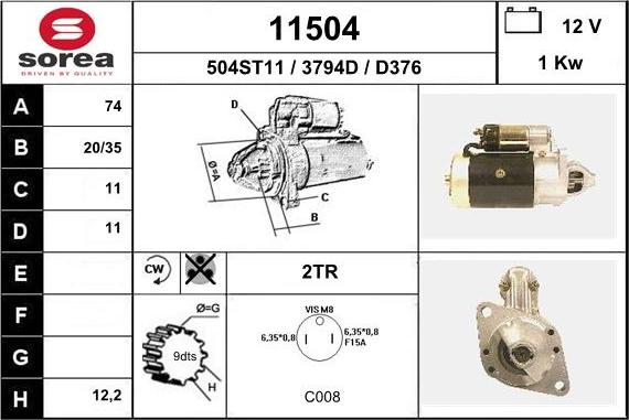 EAI 11504 - Starter www.molydon.hr