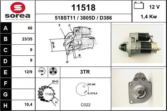 EAI 11518 - Starter www.molydon.hr