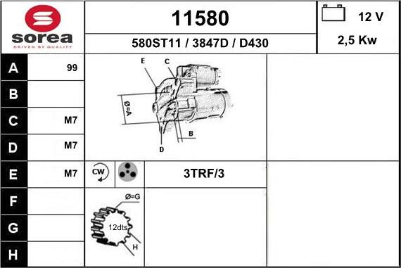 EAI 11580 - Starter www.molydon.hr