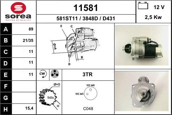 EAI 11581 - Starter www.molydon.hr