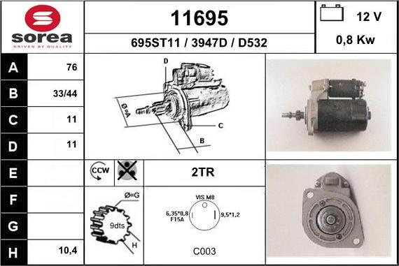 EAI 11695 - Starter www.molydon.hr