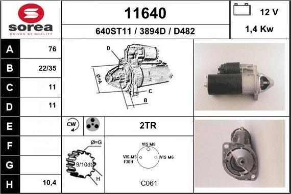 EAI 11640 - Starter www.molydon.hr