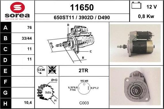 EAI 11650 - Starter www.molydon.hr