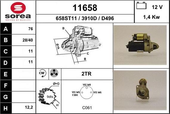 EAI 11658 - Starter www.molydon.hr