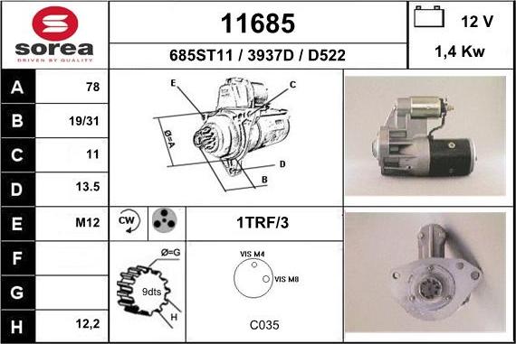 EAI 11685 - Starter www.molydon.hr